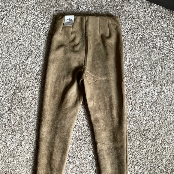 Zara FAUX‎ SUEDE LEGGINGS - Picture 5 of 8